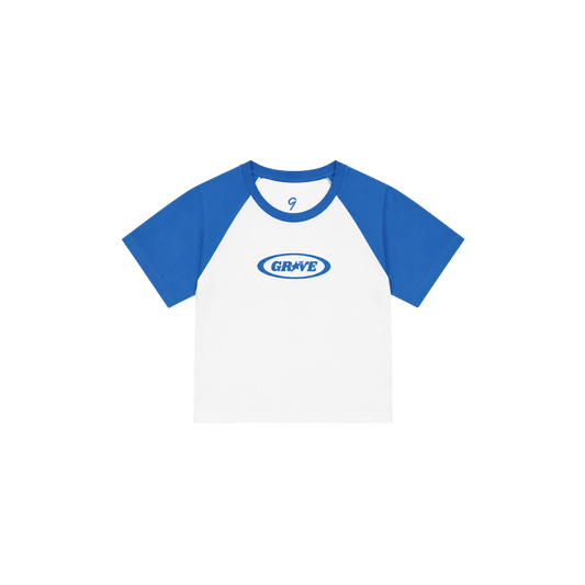 Groove Signature Baby Tee "Blue/White"