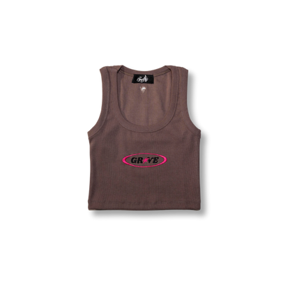Groove Signature Tank Top Brown